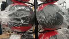 Piłki lekarskie REEBOK zestaw 10 piłek + stojak - nowe